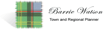 Barrie Watson, Town and Regional Planner